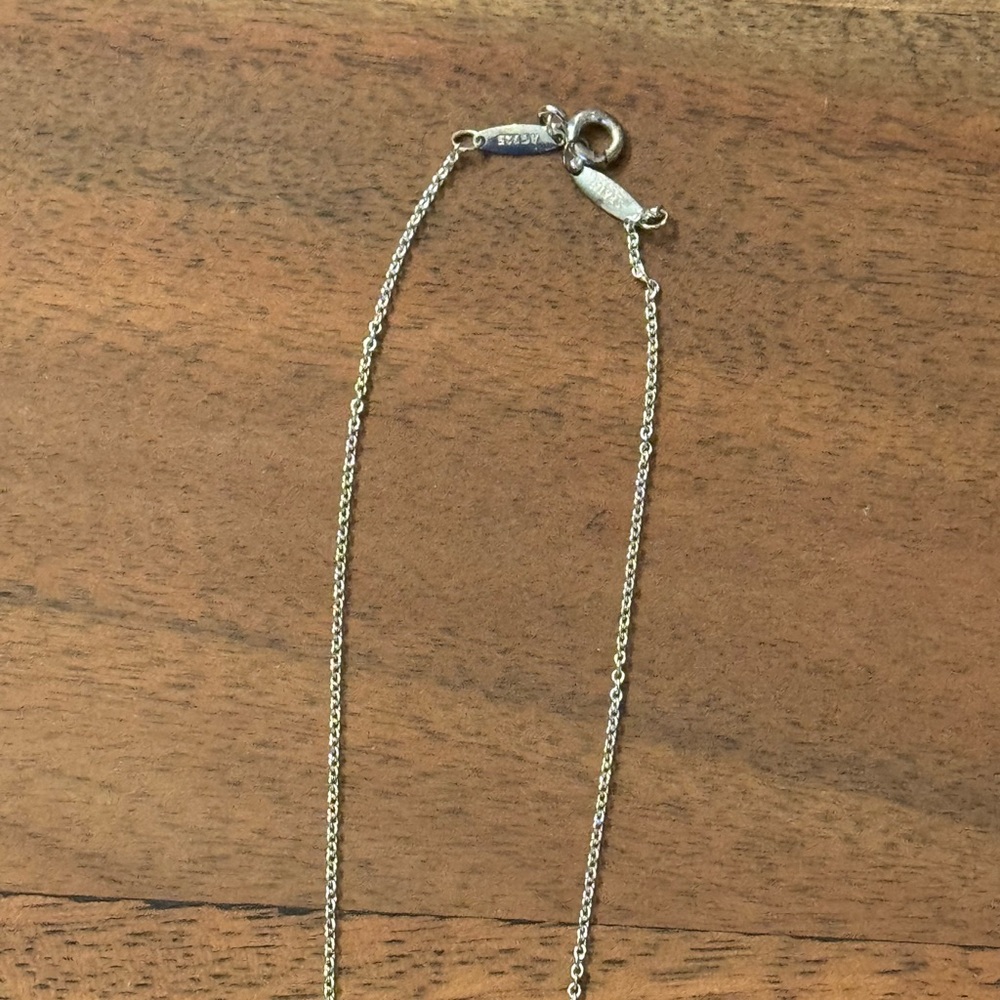 Tiffany & Co. Color Turquoise by the Yard 1P Necklace Silver 1.7g 16" - Picture 3 of 8